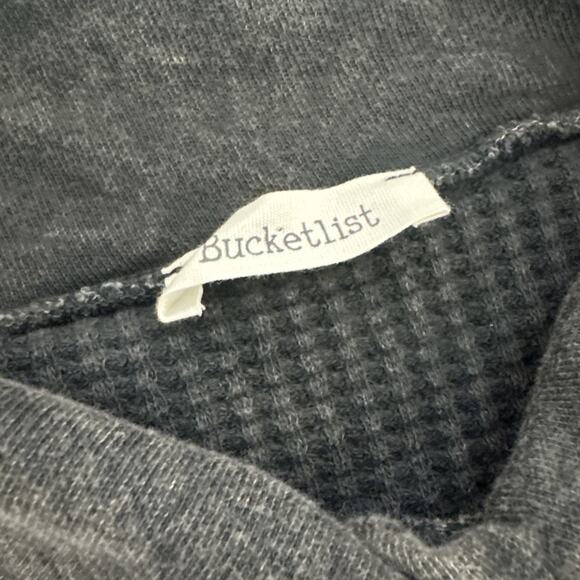 Bucket List OVERSIZED Waffle Knit Cardigan Sweater Womens Small Boho Fall Baggy - Picture 4 of 10